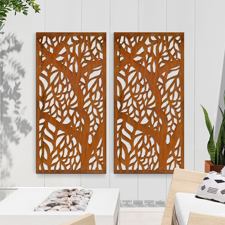 Corten Steel Rusty Metal Decorative Screen