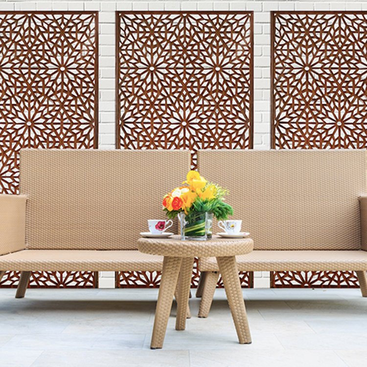 Corten Steel Screen Garden Divider