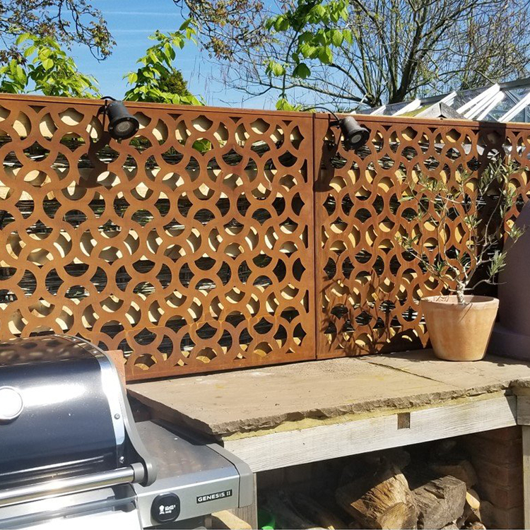 Corten Steel Screen Garden Decoration