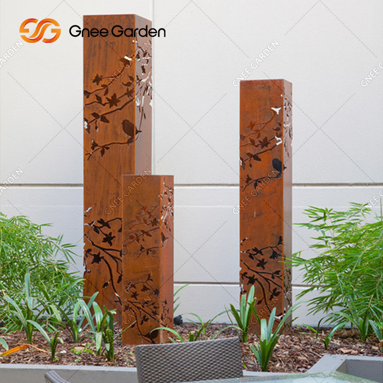 Corten Steel Led Lawn Light