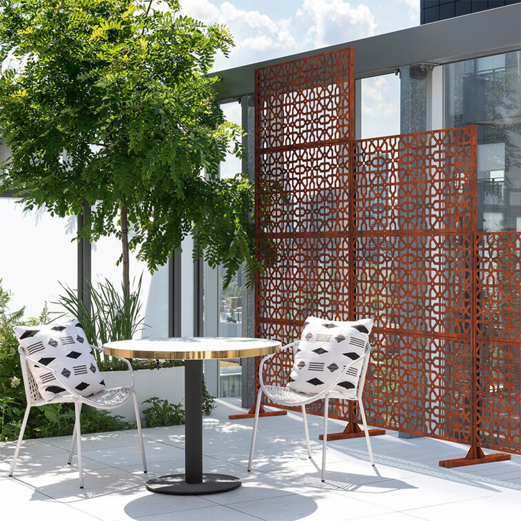 Metal Garden Corten Steel Screen Panel