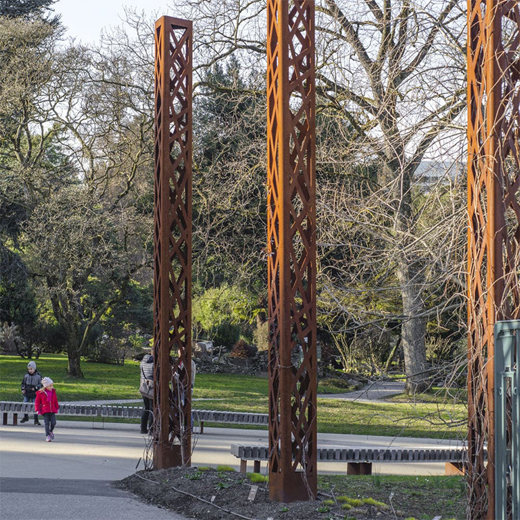 Corten Steel Landscape Street Lights