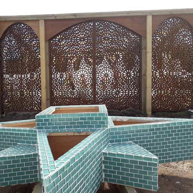 Corten Steel Screen Patterns Garden Decorative