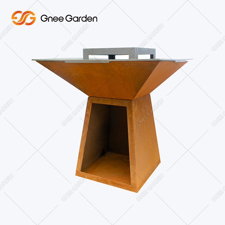 Corten Steel Durable Bbq Grill
