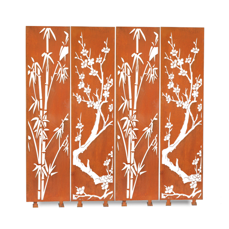 Corten Steel Decorative Rusty Screen