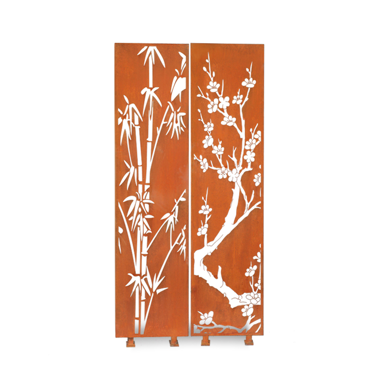 Corten Steel Garden Decorative Metal Screen