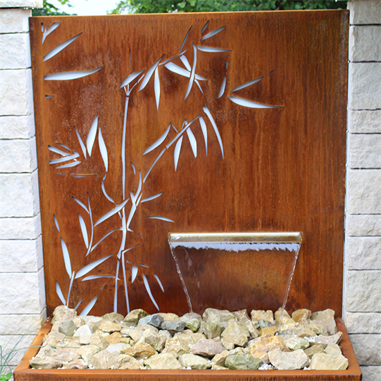 Corten Steel Decoration Waterfall Fountain