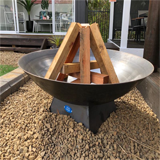 Corten Steel Campfire Fire Pit Wood Burning