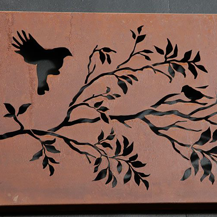 Corten Steel Decorative Screen Customized Rusty