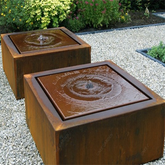 Corten Steel Water Features Rustic Touch