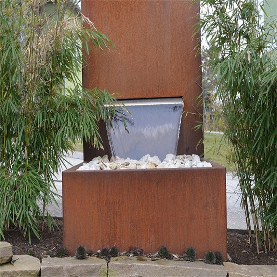 Swimming Pool Corten Steel Water Fountains
