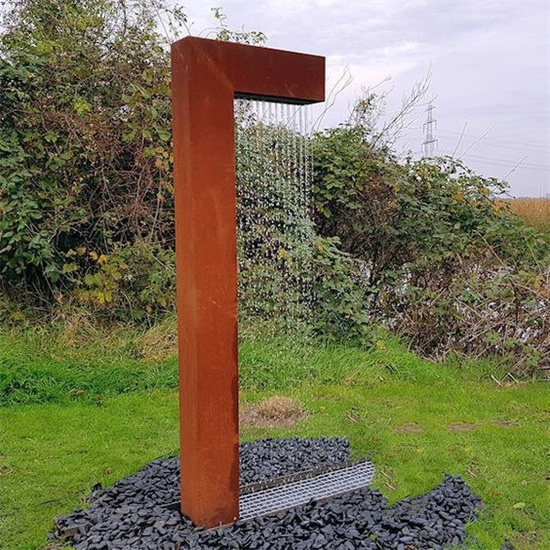 Garden Ornaments Corten Steel Water Fountain