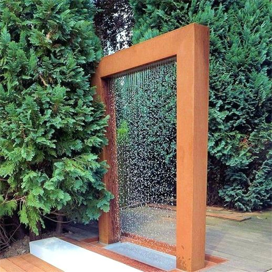 Landscape Corten Steel Water Fountain