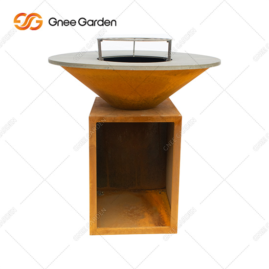 Corten Steel BBQ Cooking Grills