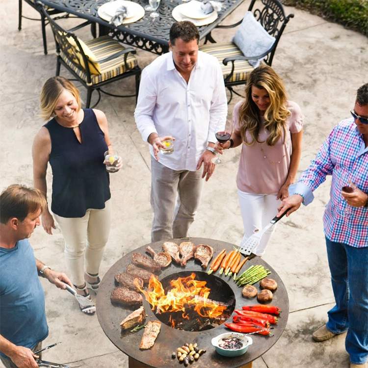Corten Steel Commercial Barbecue Stove