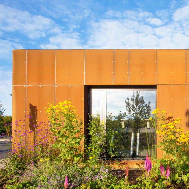 Corten Steel Wall Cladding Decorative Facade